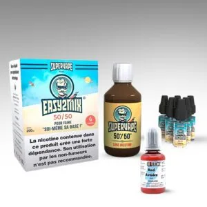 Pack DIY : base + booster nicotine + concentré Red Astaire 30 ml
