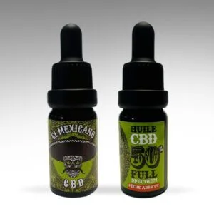 HUILE CBD Full Spectrum 50% saveur pêche-abricot