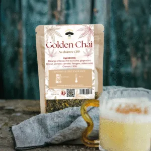 Golden Chai Golden Chaï au chanvre CBD mélange d’épices bio